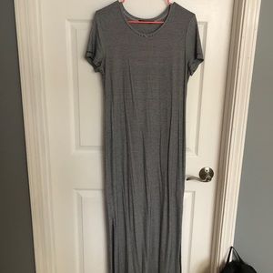 Black and white maxi dress